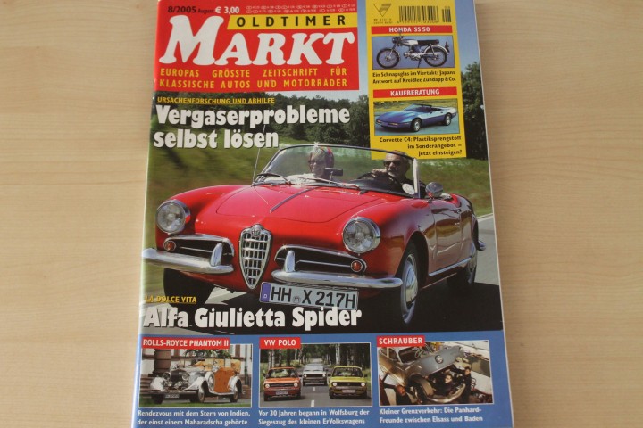 Deckblatt Oldtimer Markt (08/2005)